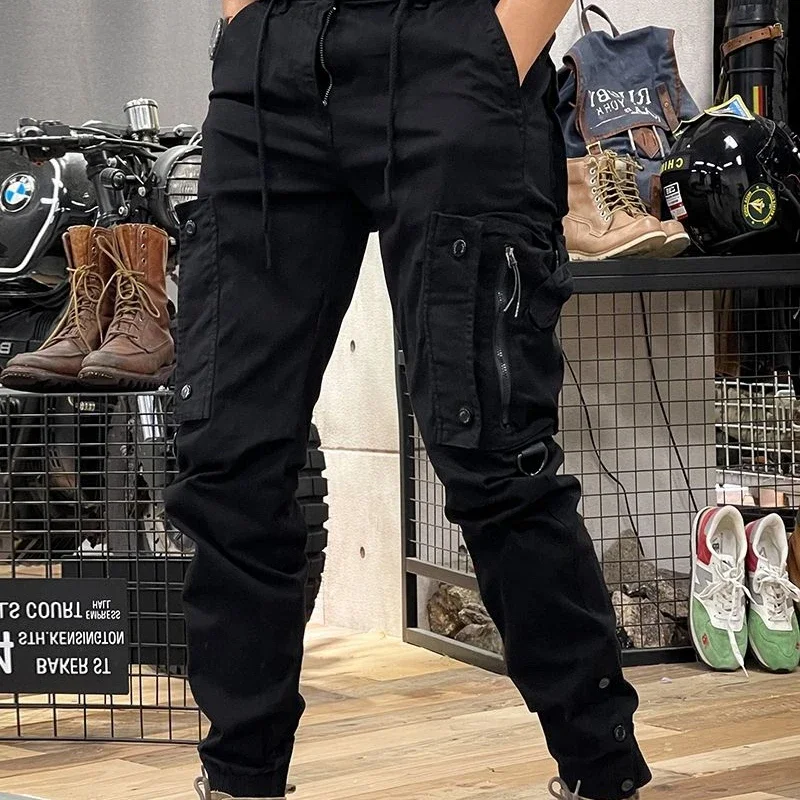 black cargo pants