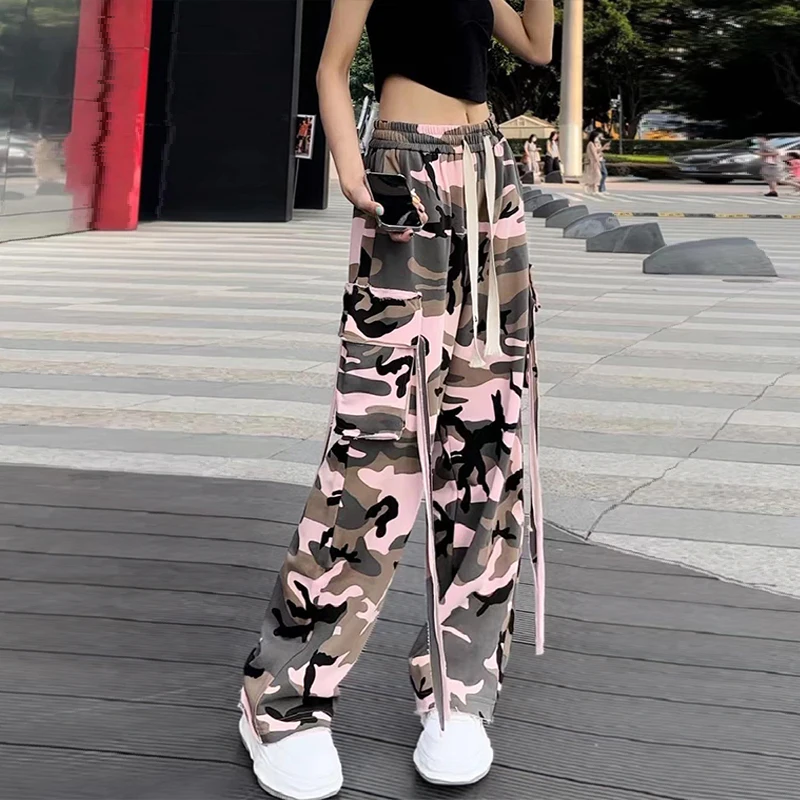 camo cargo pants women