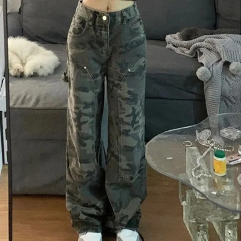 camo cargo pants women