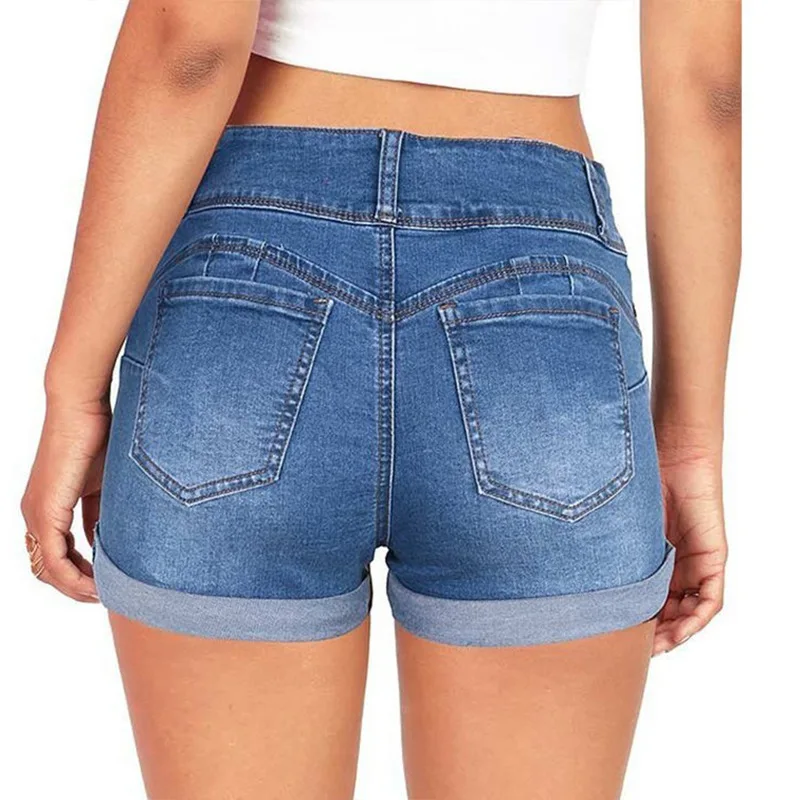 mom shorts denim