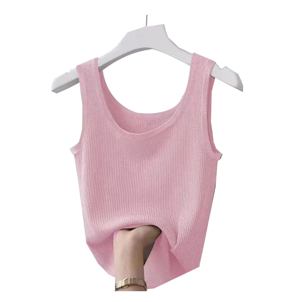 light pink tank top