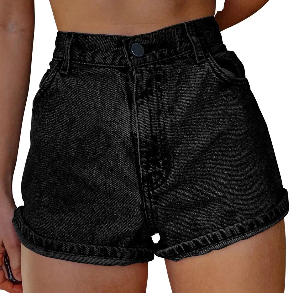 mom shorts denim