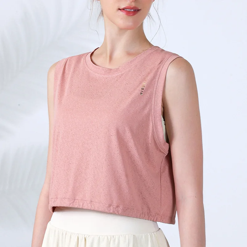 light pink tank top