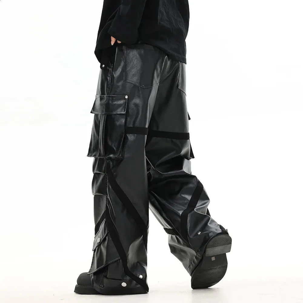 leather cargo pants