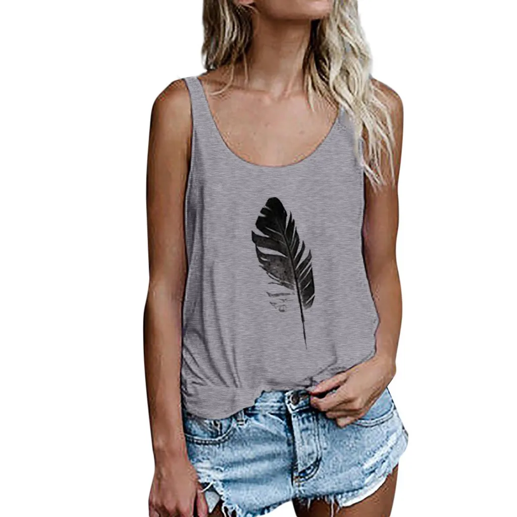 gray tank top