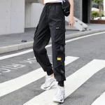 womens black cargo pants