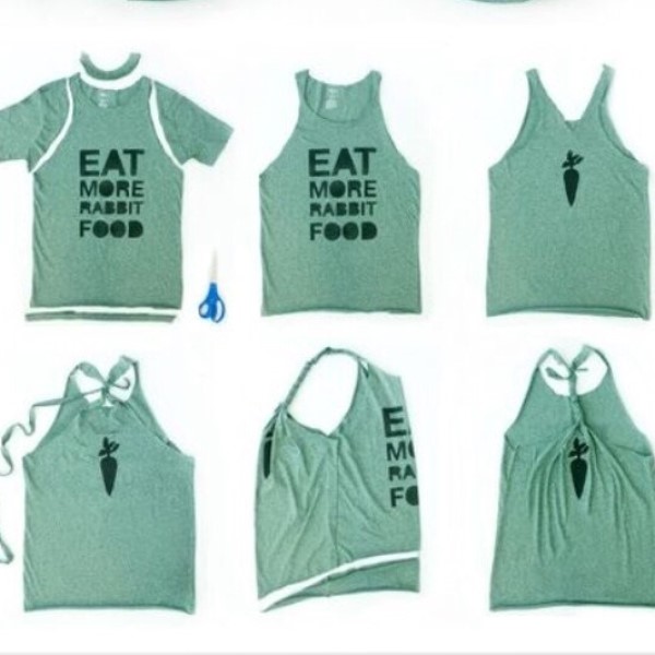 cut a tshirt into a tank top