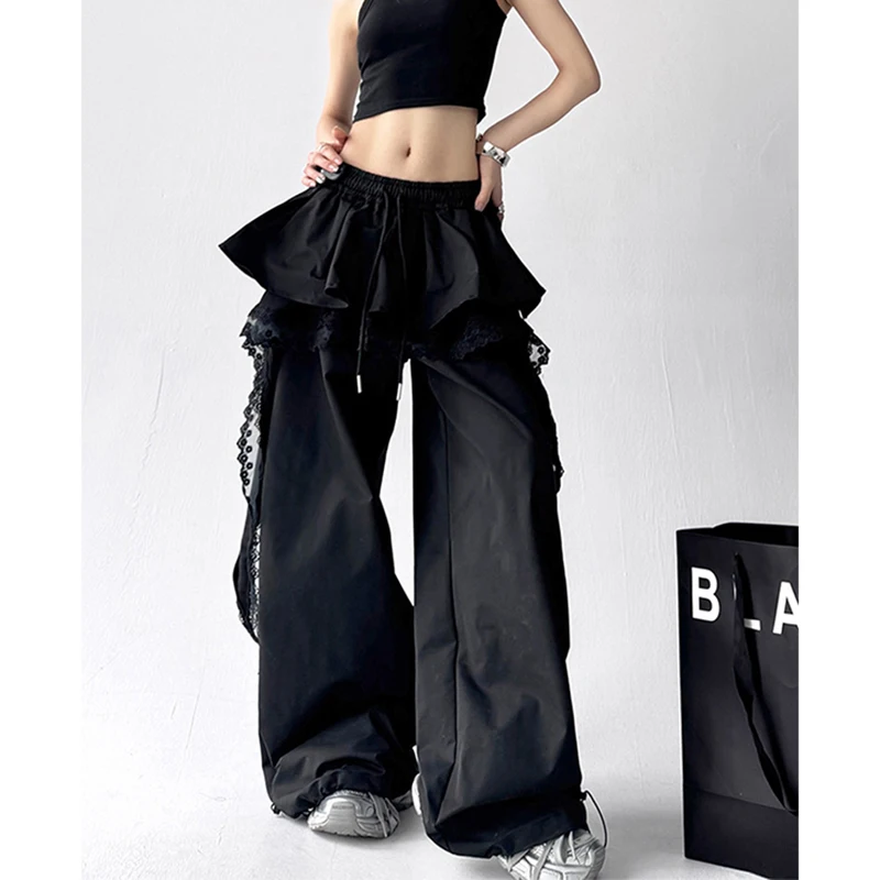 womens black cargo pants