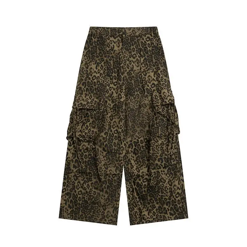 leopard cargo pants