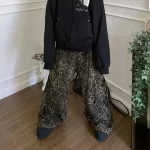 leopard cargo pants