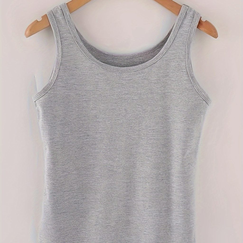 gray tank top