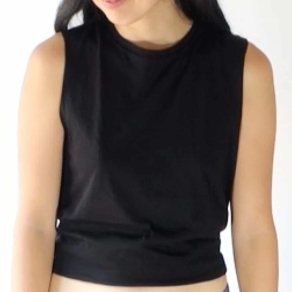 cut a tshirt into a tank top