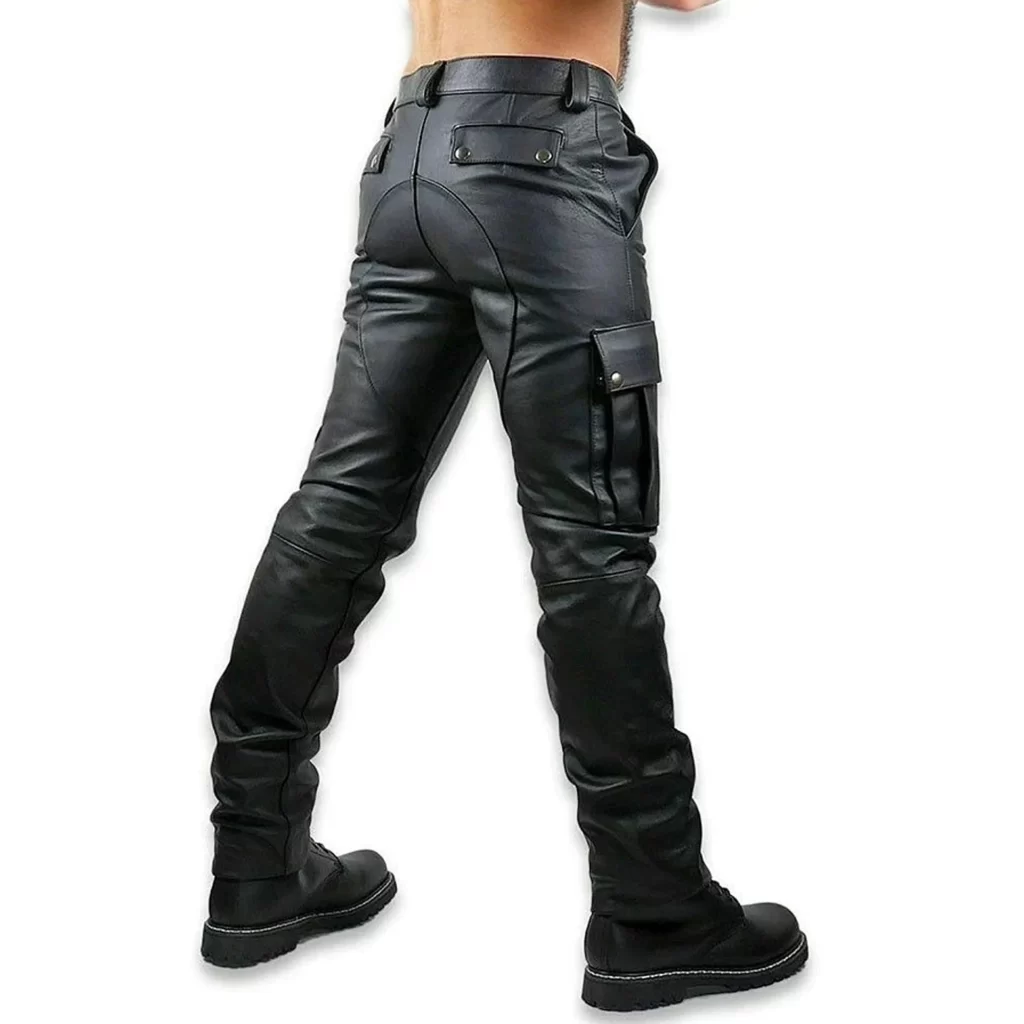 leather cargo pants