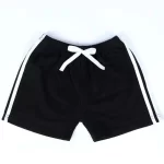 black cotton shorts