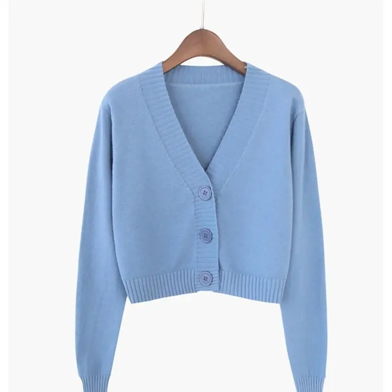 blue cardigan sweater