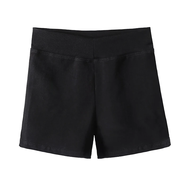 black cotton shorts