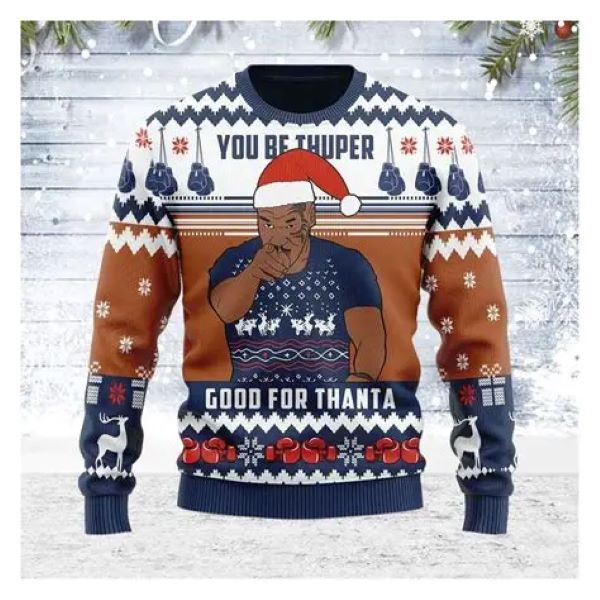 mike tyson christmas sweater