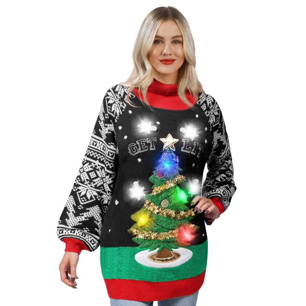 light up christmas sweater