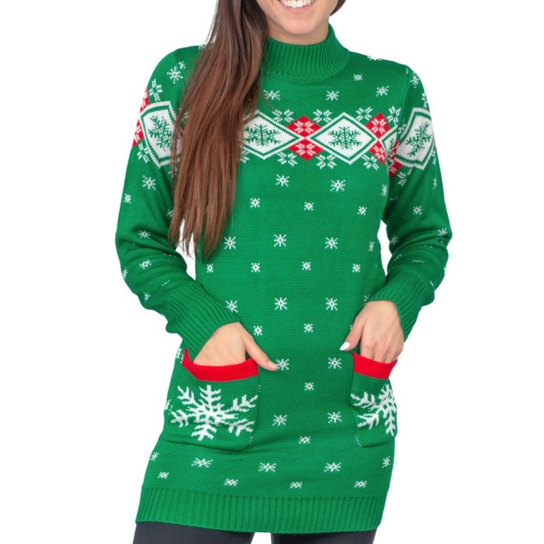 ugly christmas sweater dress