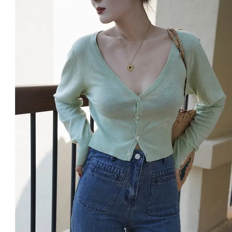 cropped sweater cardigan