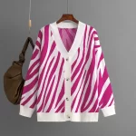 striped cardigan sweater