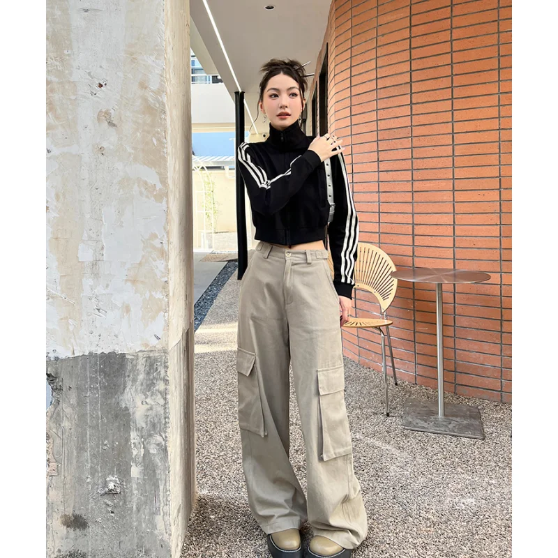 khaki cargo pants for women