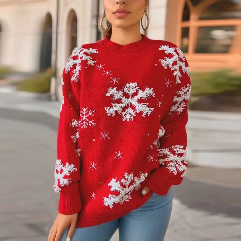 red christmas sweater