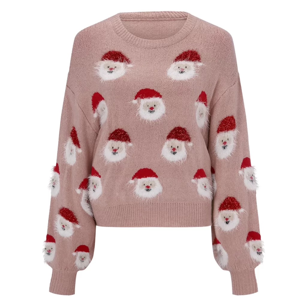 pink christmas sweater