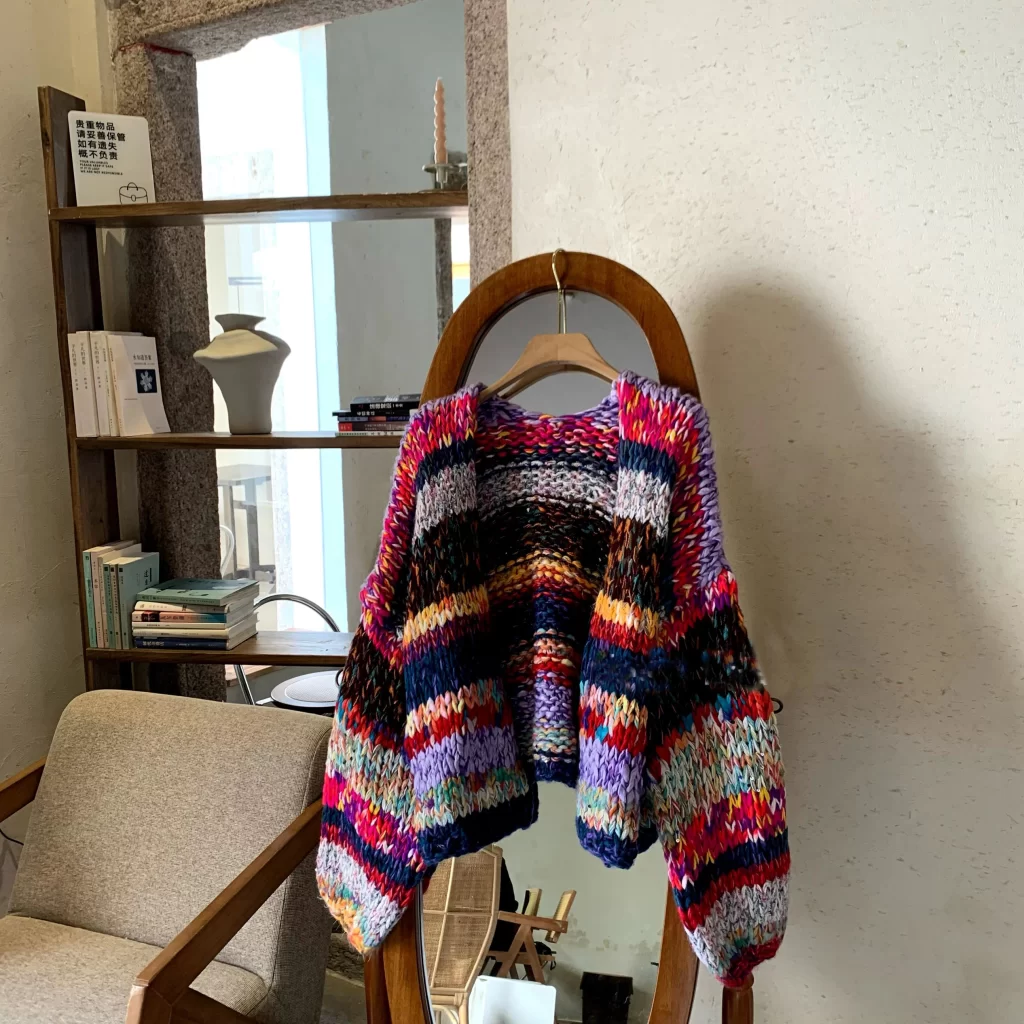 chunky cardigan sweater