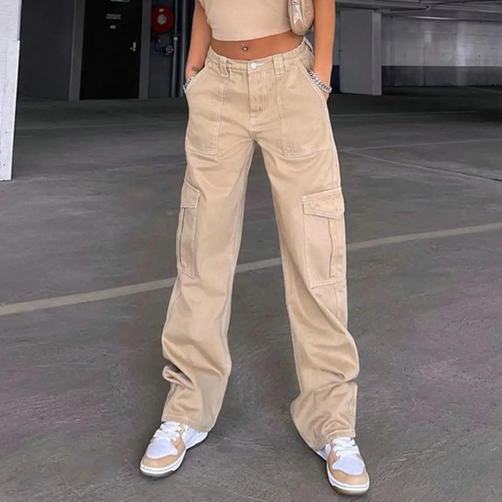 khaki cargo pants for women