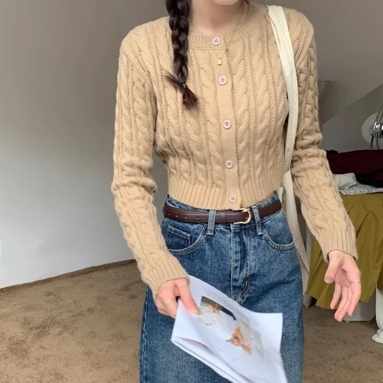 cropped sweater cardigan