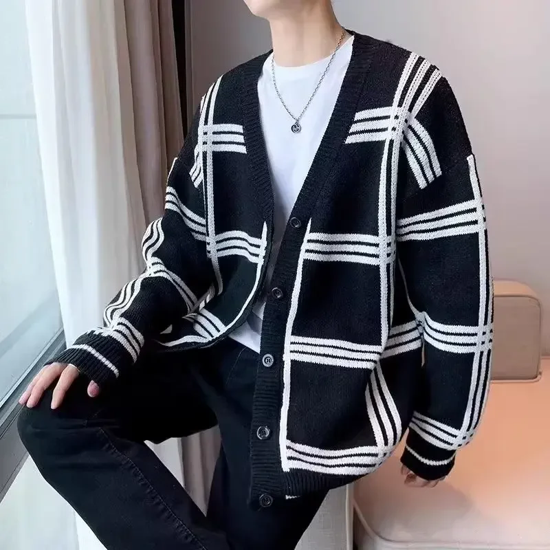 striped cardigan sweater