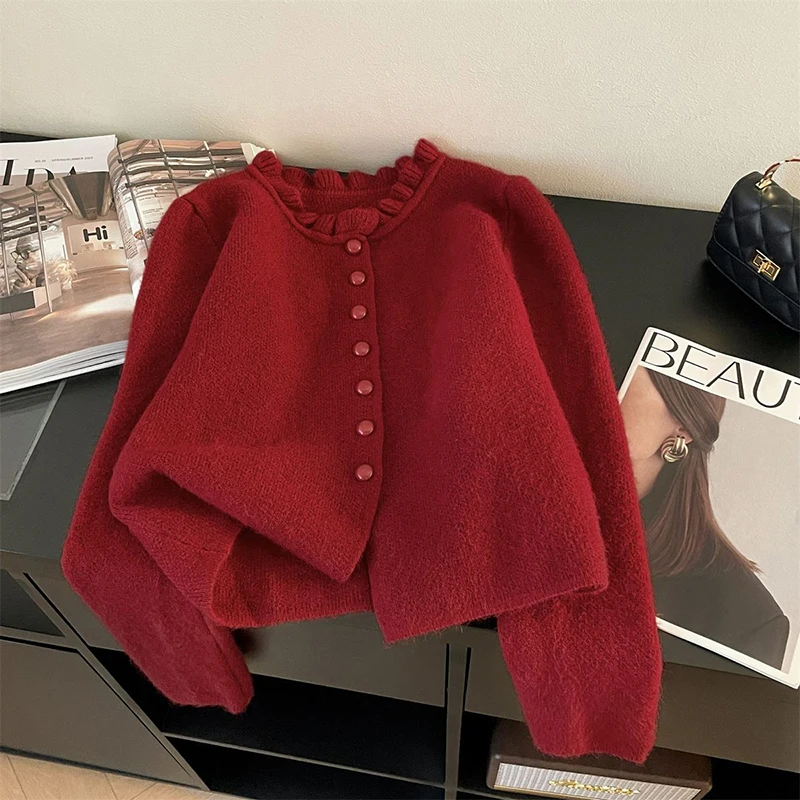 cropped sweater cardigan