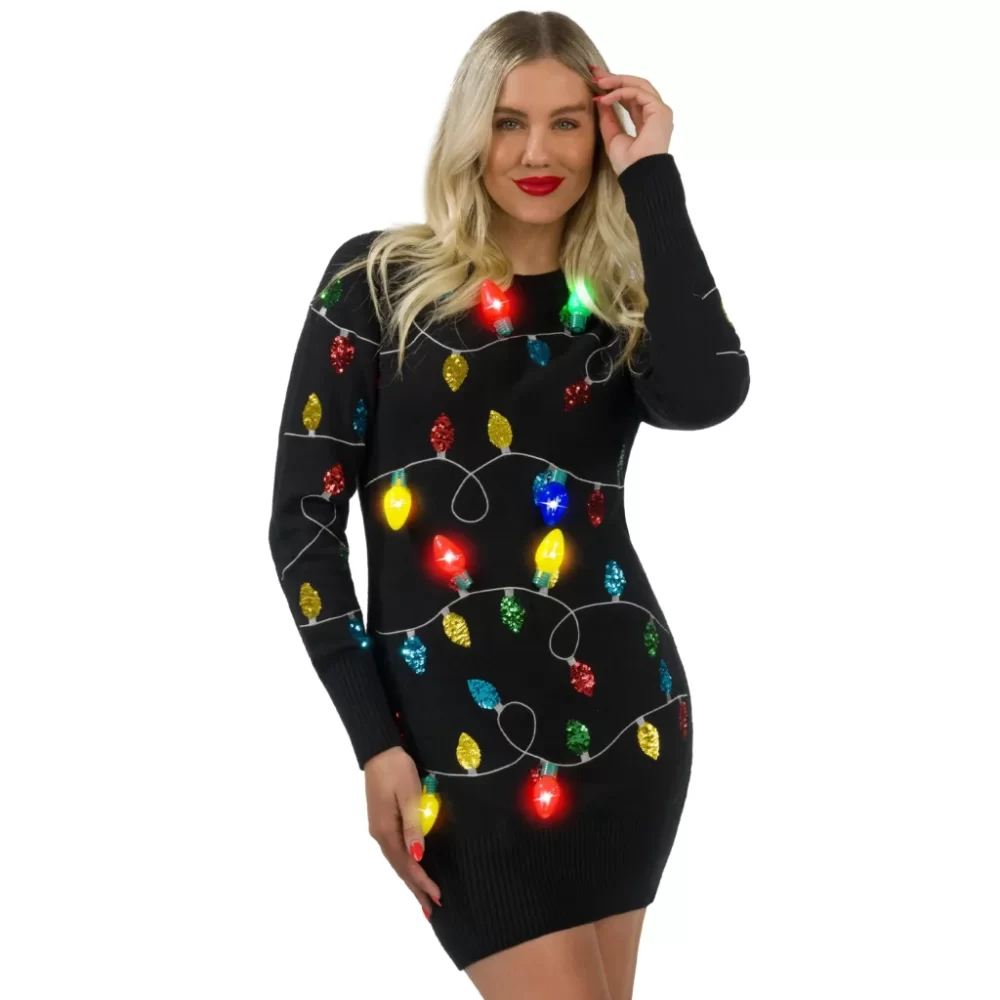 ugly christmas sweater dress