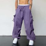 purple cargo pants