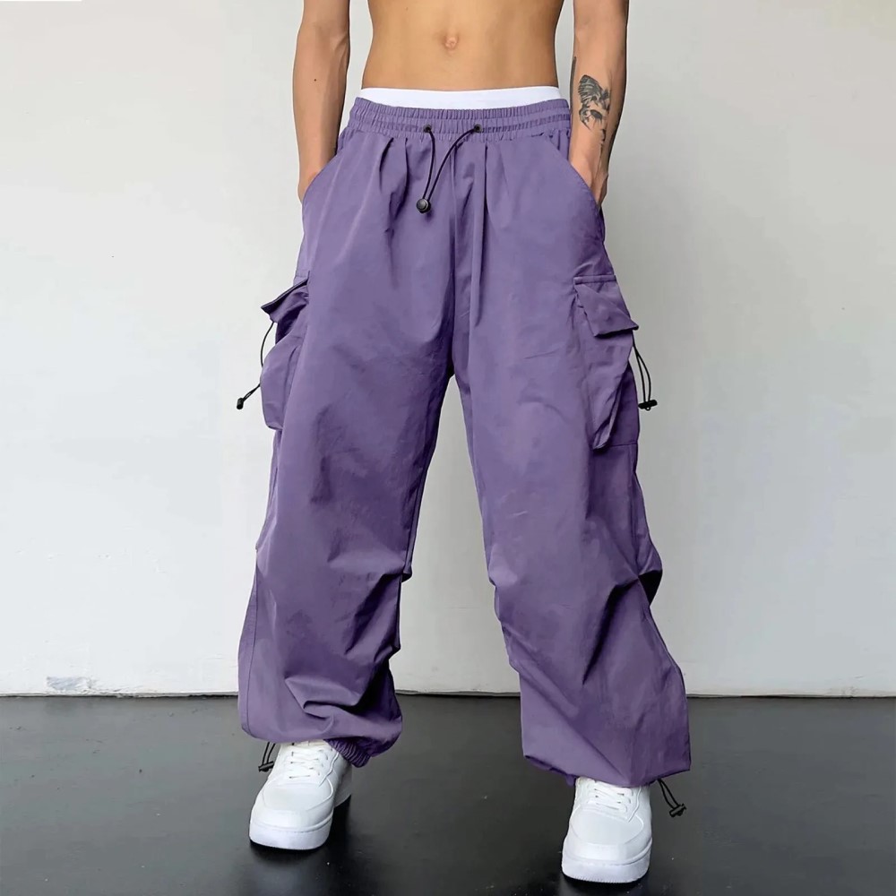 purple cargo pants