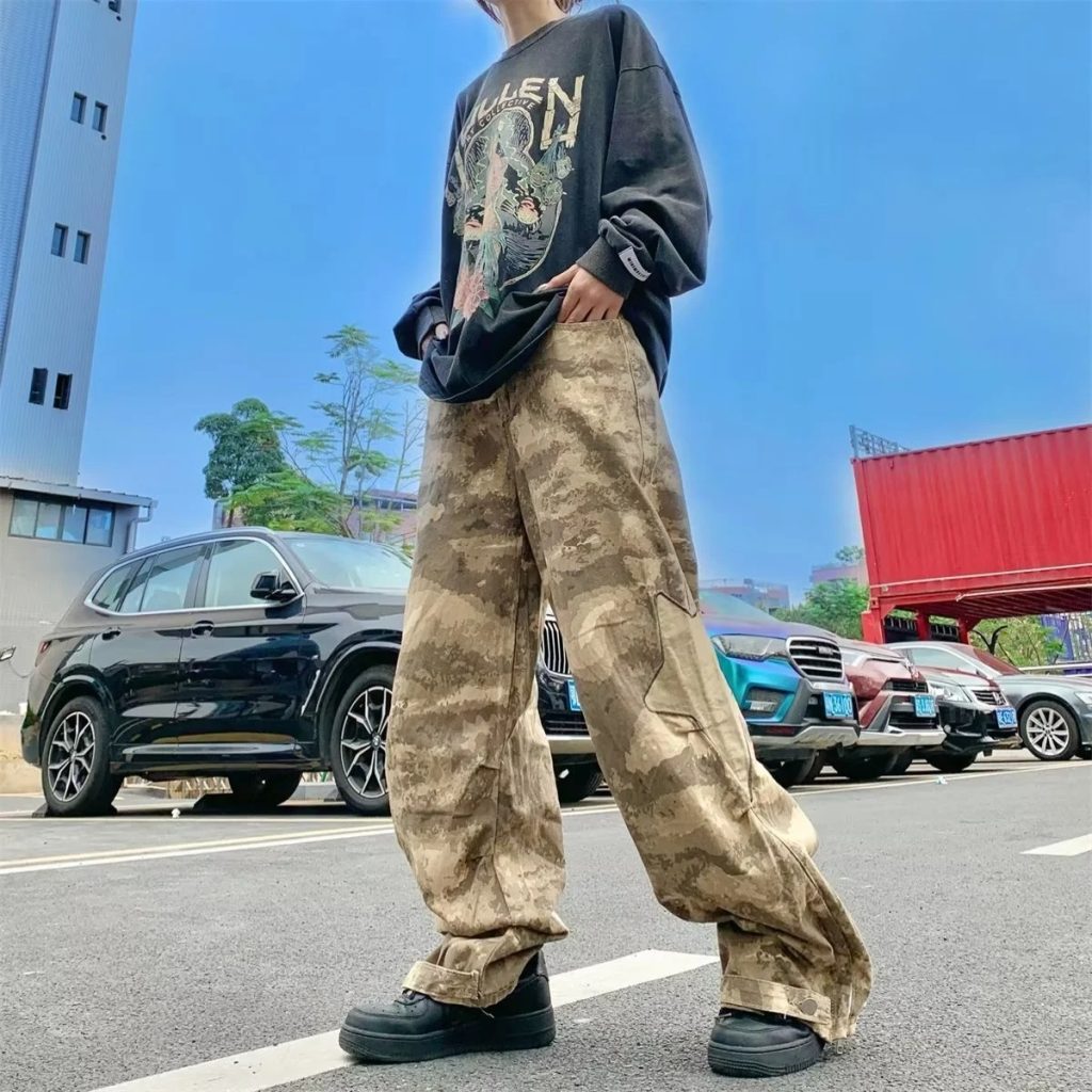camo cargo pants mens