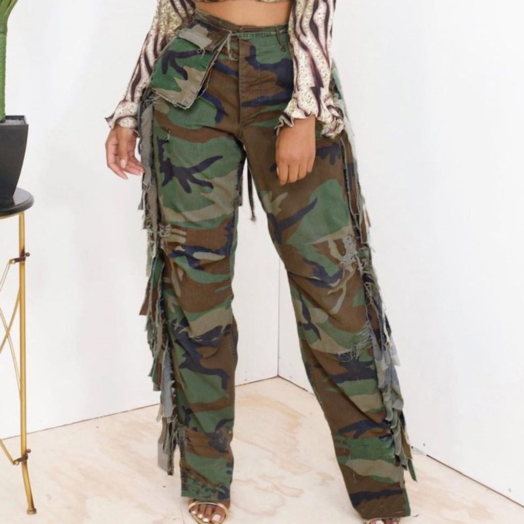 green cargo pants womens