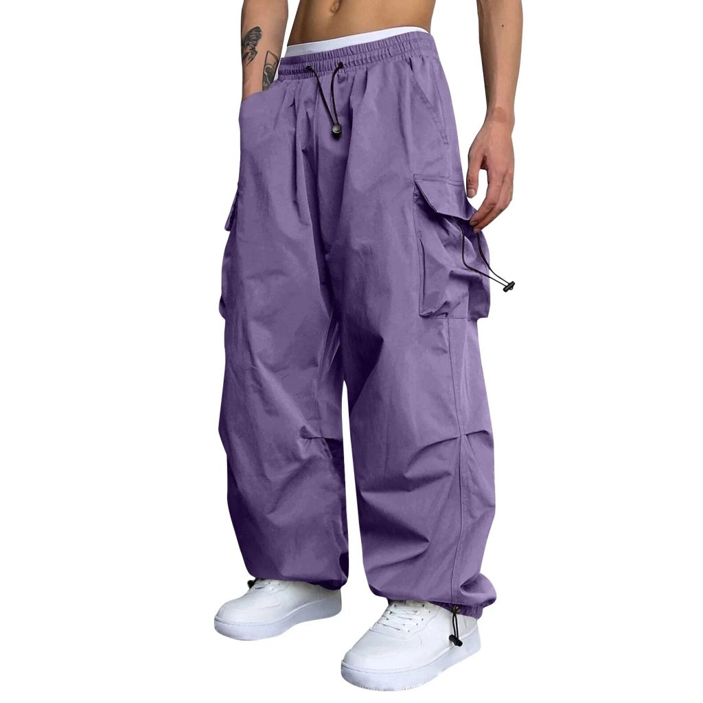 purple cargo pants
