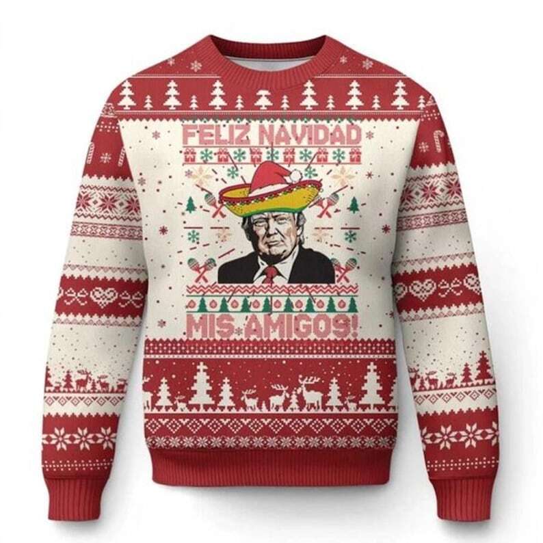 trump christmas sweater