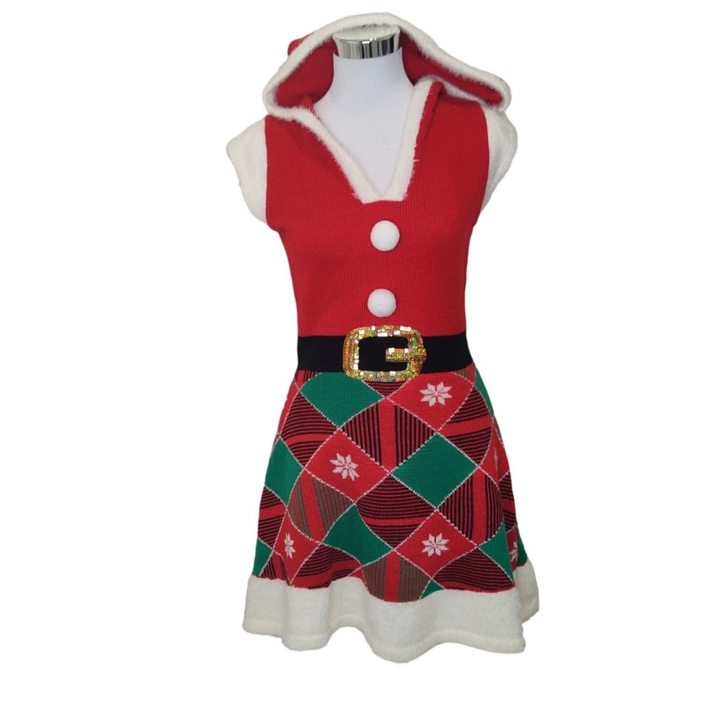 ugly christmas sweater dress