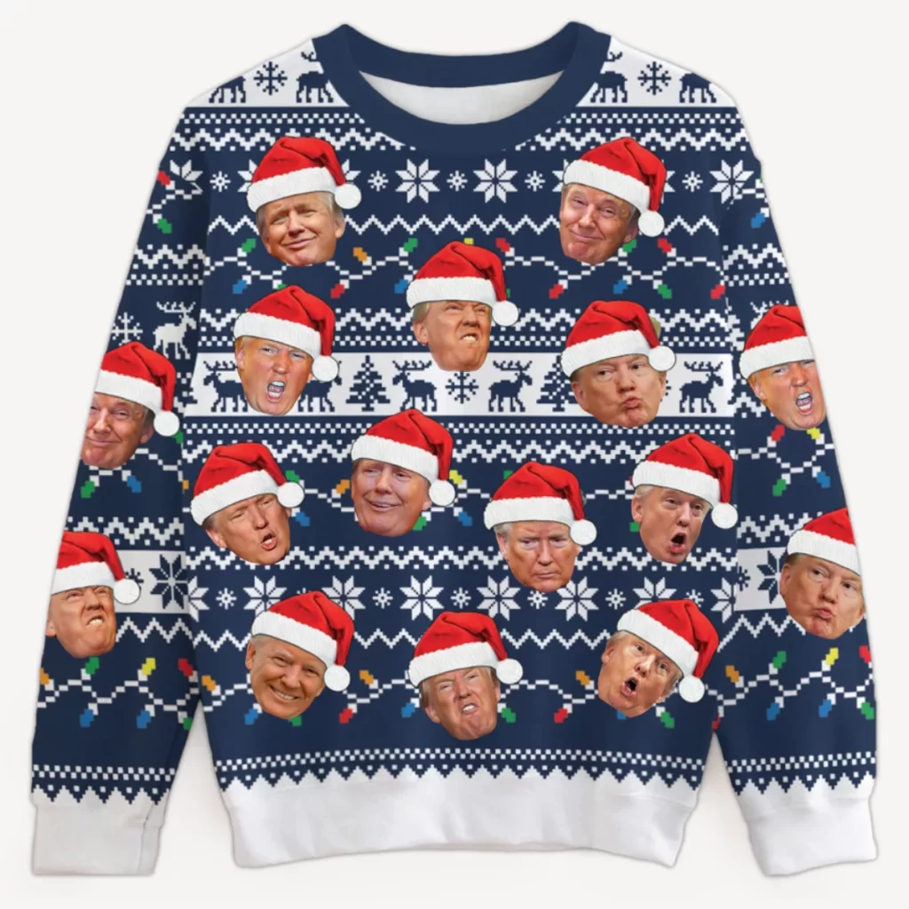 trump christmas sweater