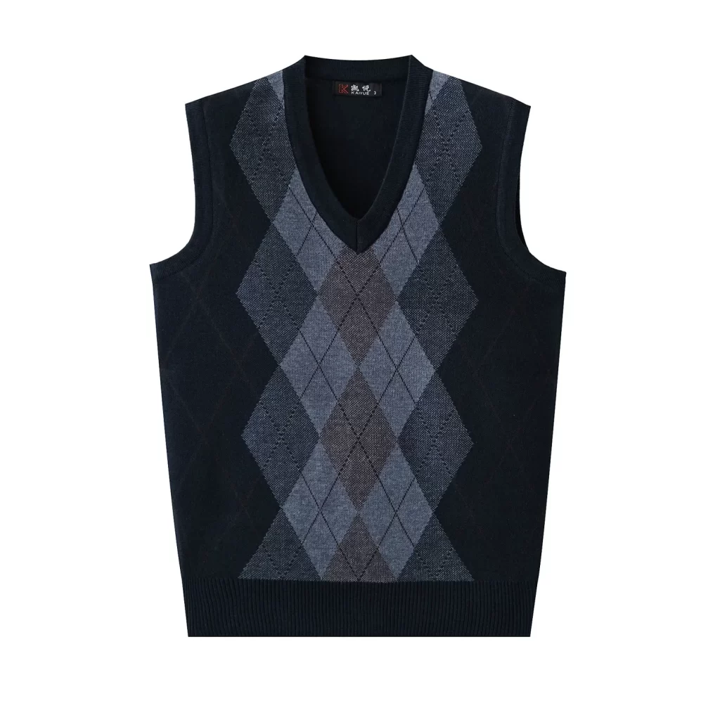 black sweater vest