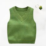 green sweater vest