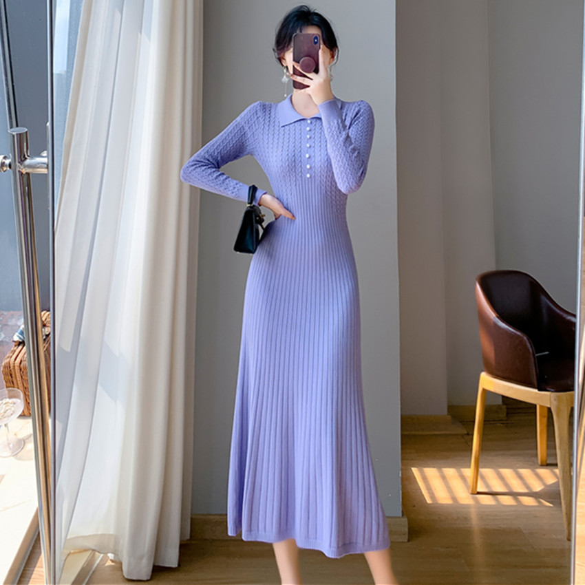 winter white sweater dress