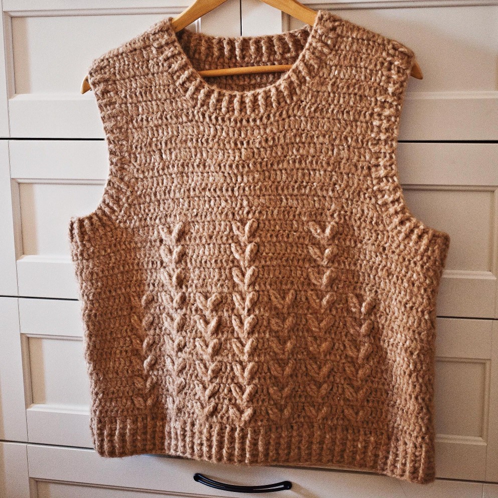 crochet sweater vest