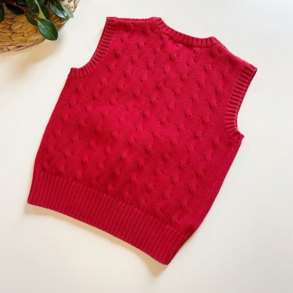 cable knit sweater vest