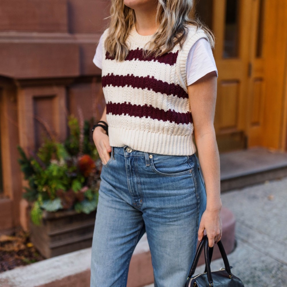 how to wear sweater vest