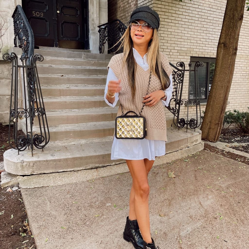 how to wear sweater vest