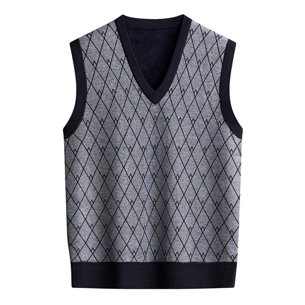 button up sweater vest